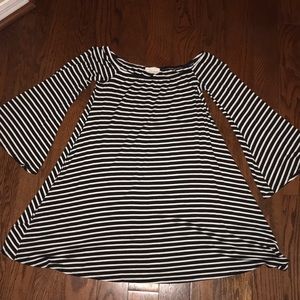 Vestique cotton off the shoulder dress